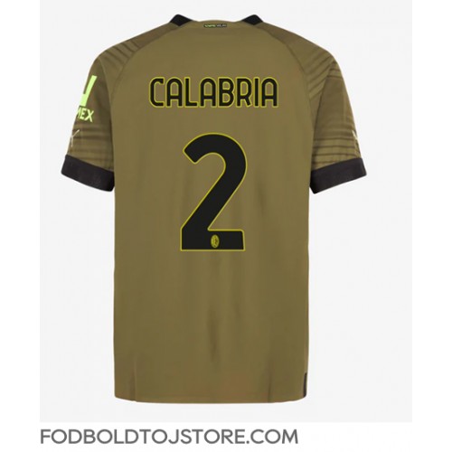 AC Milan Davide Calabria #2 Tredjetrøje 2022-23 Kortærmet